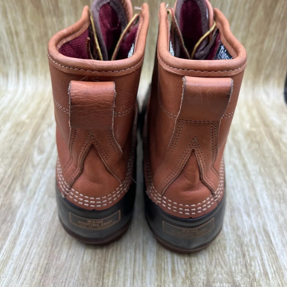 LL Bean Bean Boots Men's Size 12 Brown Gore-Tex Thinsulate Duck Boots 8in‎ USA